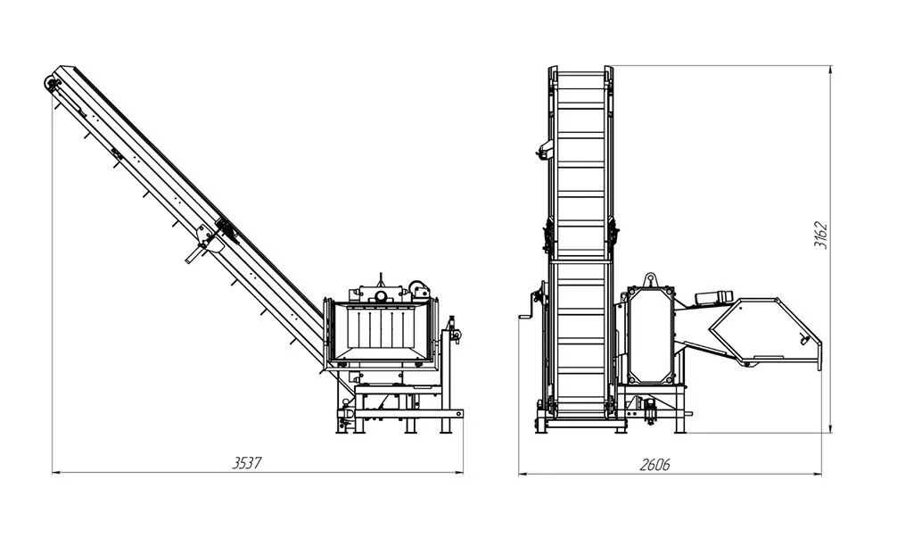 Tocator de crengi la tractor Arpal AM-200 TR-K