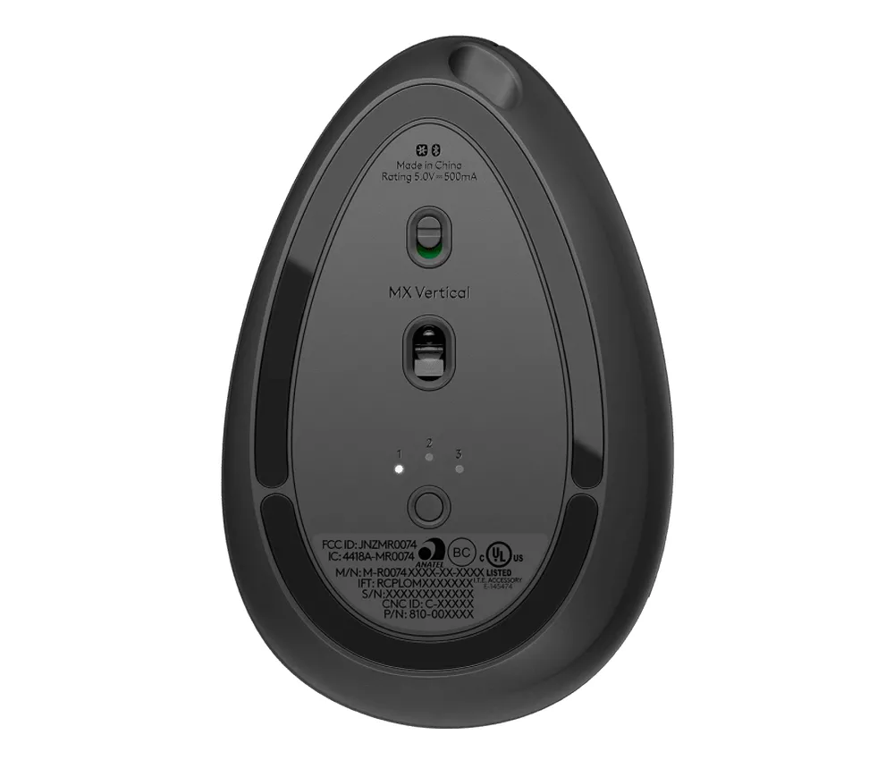 Mouse Wireless Logitech MX Vertical, Negru