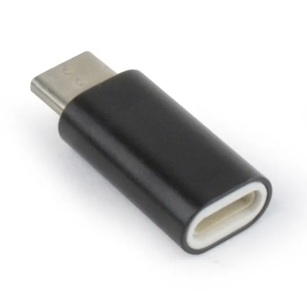 Adaptor pentru cablu USB Cablexpert A-USB-CM8PF-01, USB Type-C/Lightning (F), Negru