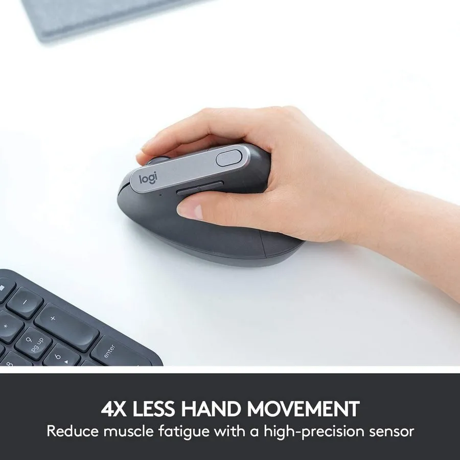 Mouse Wireless Logitech MX Vertical, Negru