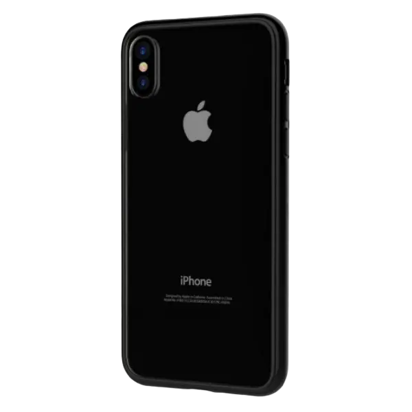 Husă Devia Mirror - iPhone XS/X, Negru