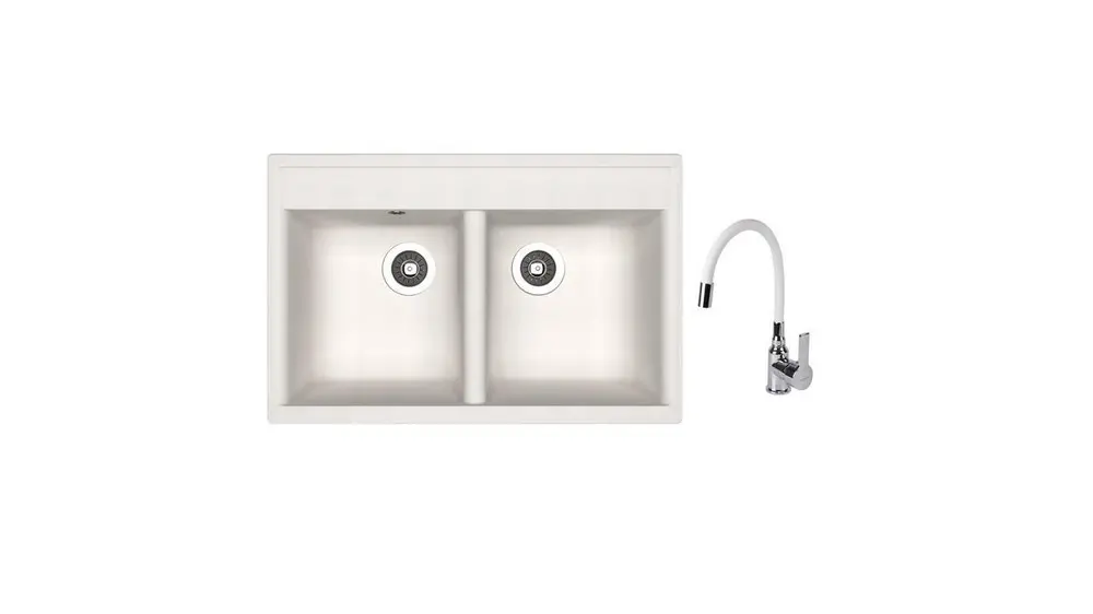 SET chiuveta Dr Gans Astra 780 + SanDonna F 9995 alb 