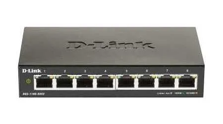 Switch de rețea D-Link DGS-1100-08V2/A1A, 8x 10/100/1000 Mbps