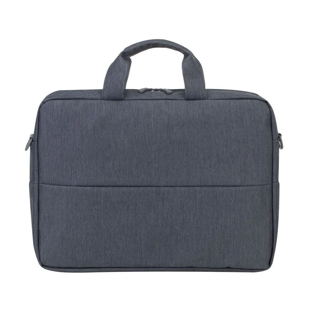 Geantă pentru Laptop RivaCase Prater, 15.6", Poliester, Gri închis