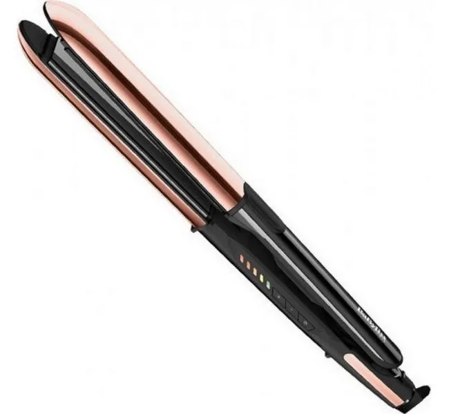 Placă de îndreptat părul BaByliss 2 in 1 Pure Metal ST481E, Negru | Auriu