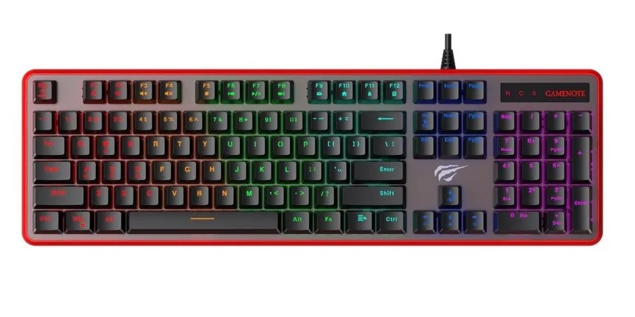 Tastatură Havit KB870L, Cu fir, Negru