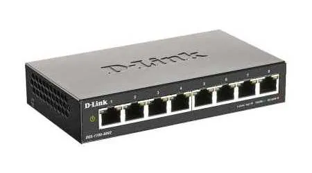 Switch de rețea D-Link DGS-1100-08V2/A1A, 8x 10/100/1000 Mbps