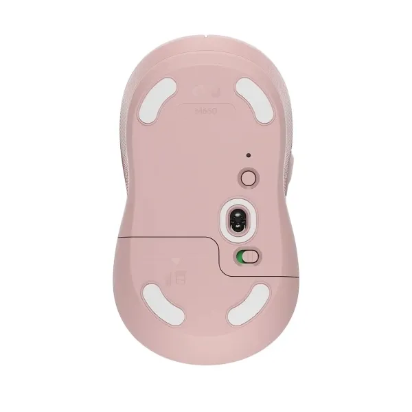 Wireless Mouse Logitech M650 Signature, Optical, 400-4000 dpi, 5 buttons, 1xAA, 2.4GHz/BT, Rose