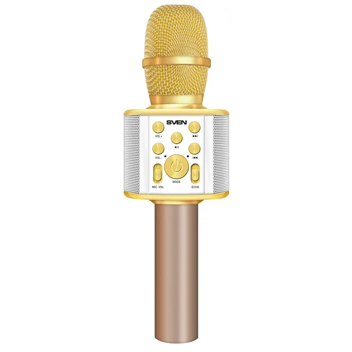 Microfon Karaoke SVEN MK-950, Fără fir, Auriu