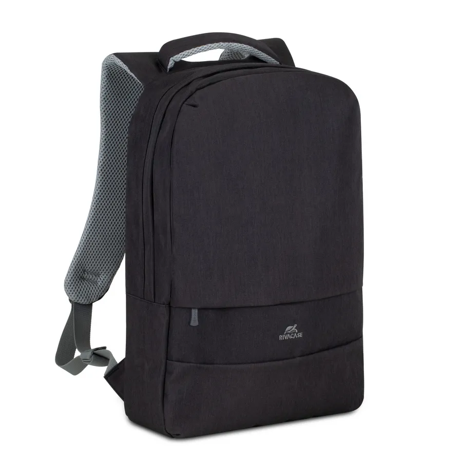 Rucsac pentru Laptop RivaCase Prater, 15.6", Poliester, Negru