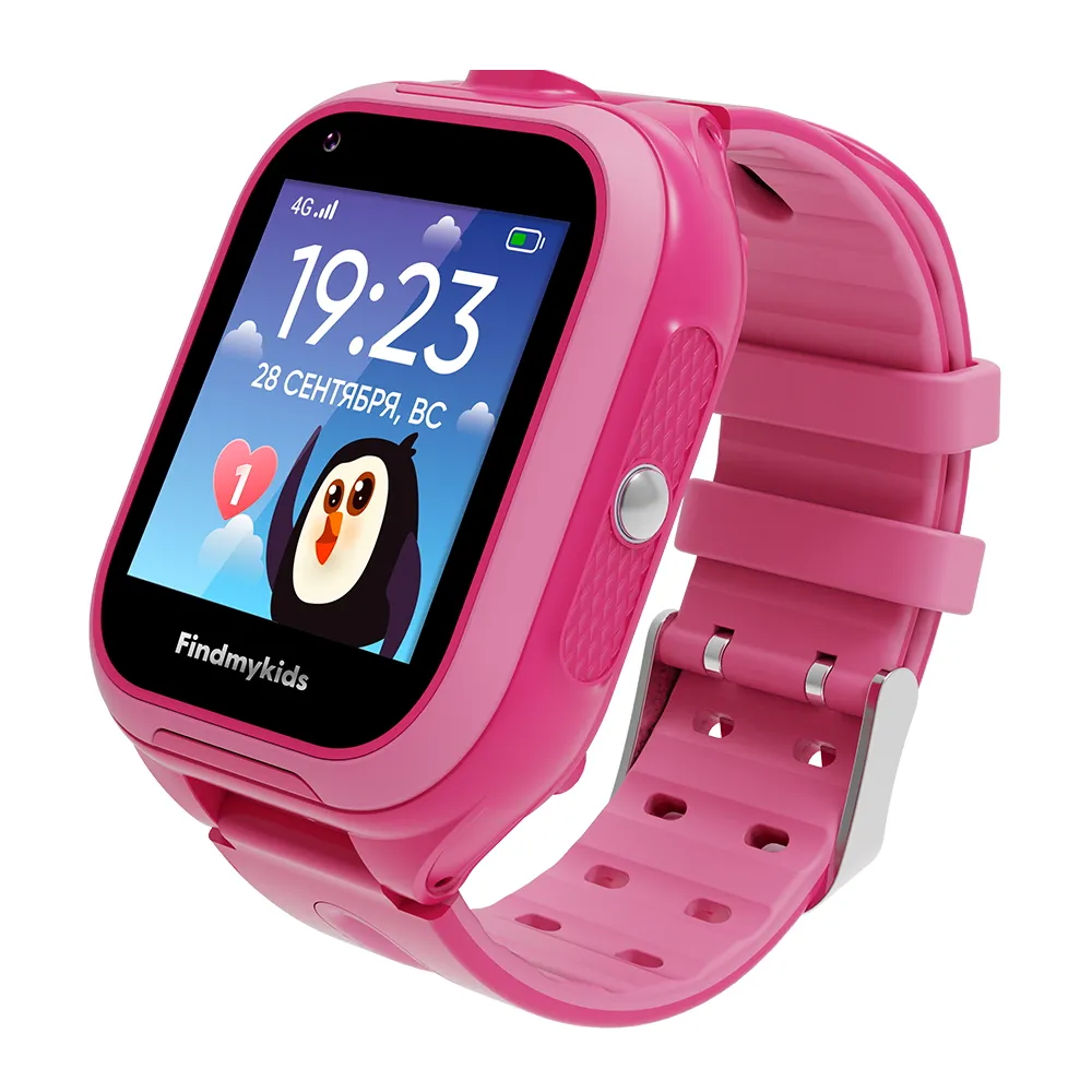 Ceas pentru copii Elari Findmykids Go, Roz