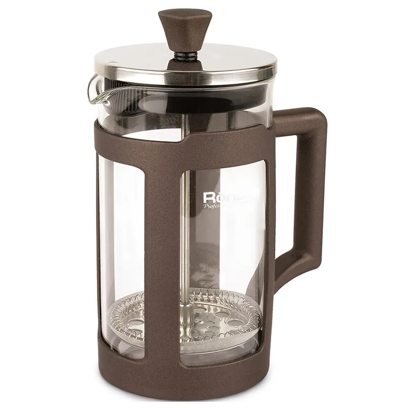Cafetiera French Press Rondell RDS-1296, 0,6L, Maro