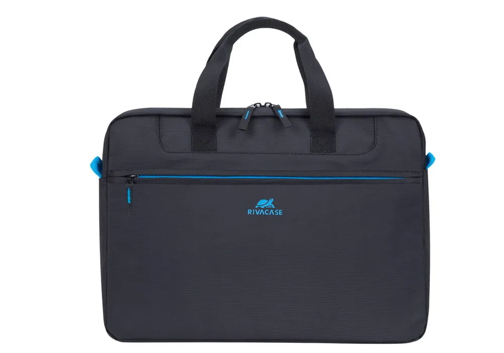 Geantă pentru Laptop RivaCase Regent, 15.6", Poliester, Negru