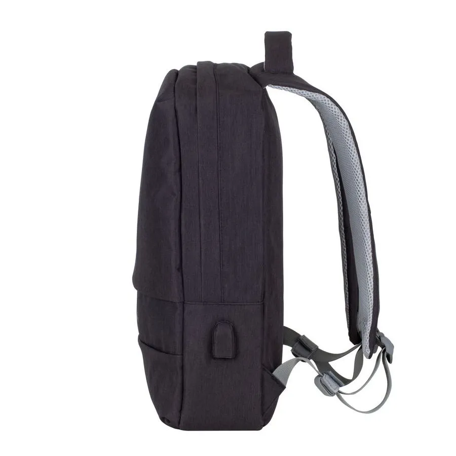Rucsac pentru Laptop RivaCase Prater, 15.6", Poliester, Negru