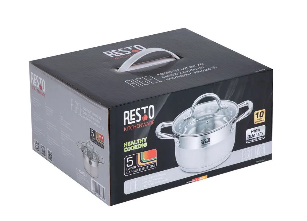 Cratiță RESTO 92104, 3,6L, Oțel inoxidabil
