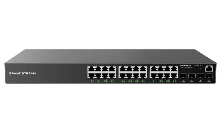 Comutator PoE Grandstream GWN7803P, IEEE 802.3af/at