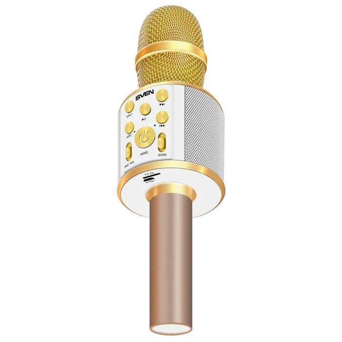 Microfon Karaoke SVEN MK-950, Fără fir, Auriu