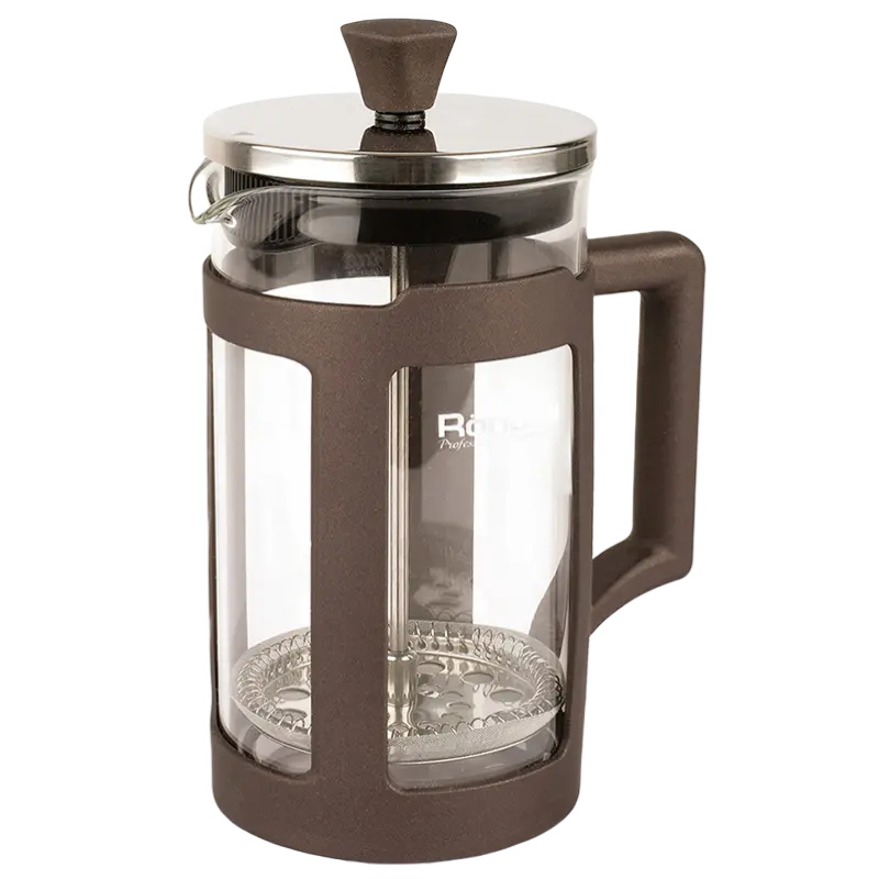 Cafetiera French Press Rondell RDS-1296, 0,6L, Maro