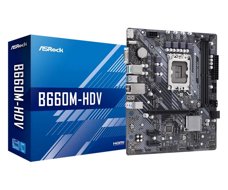 Placă de bază ASRock B660M-HDV, LGA1700, Intel B660, Micro-ATX