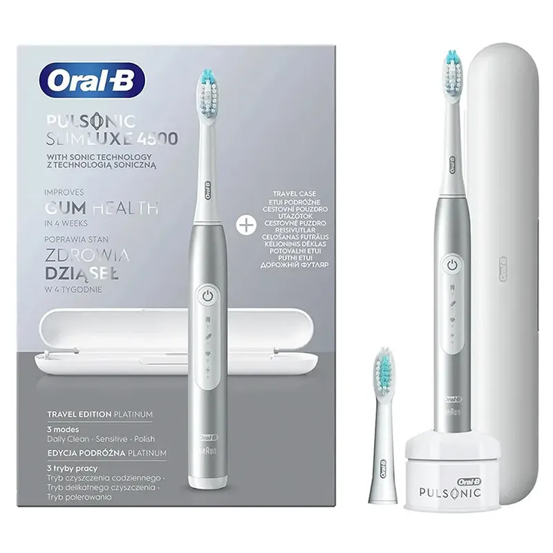 Periuța de dinți electrică sonică BRAUN S411.526.3X, Argintiu