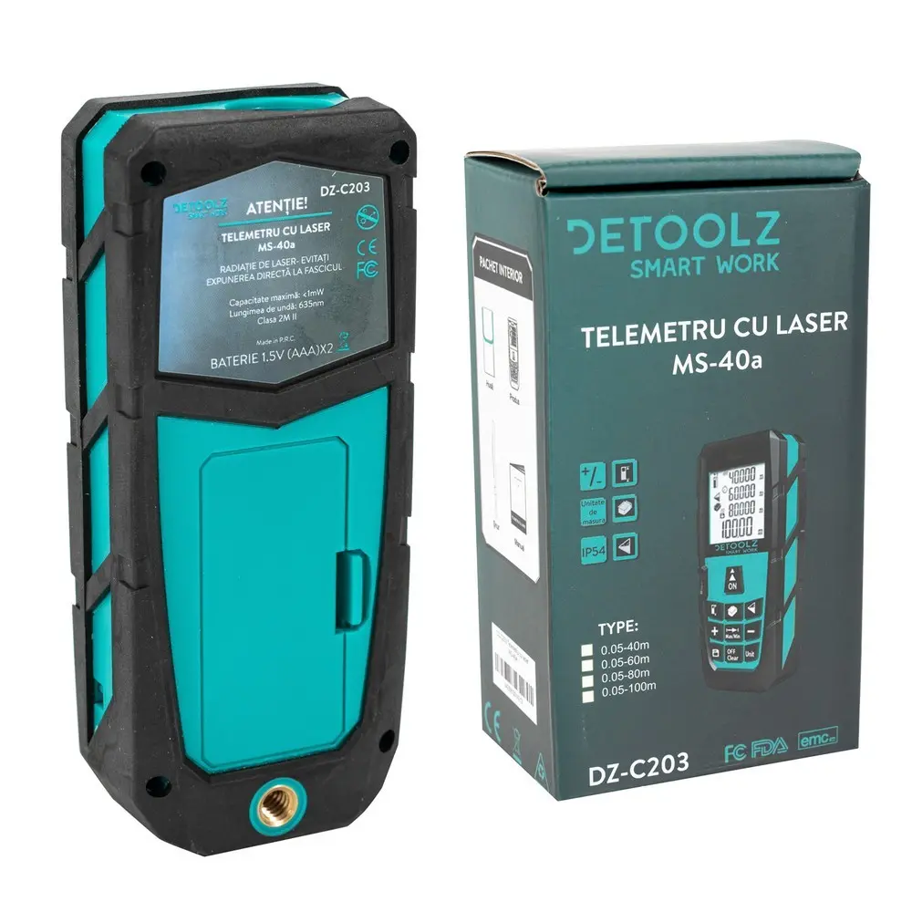 Telemetru cu laser DETOOLZ MS-40a
