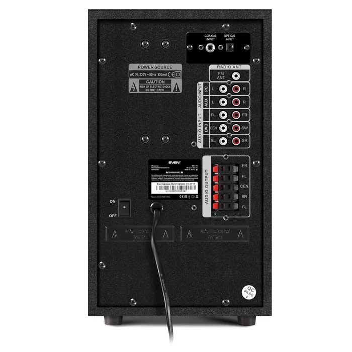 Sistem audio SVEN HT-210, Negru