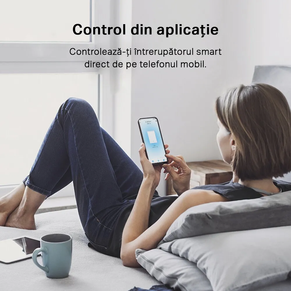 Comutator inteligent de lumină TP-LINK Tapo S210, Alb