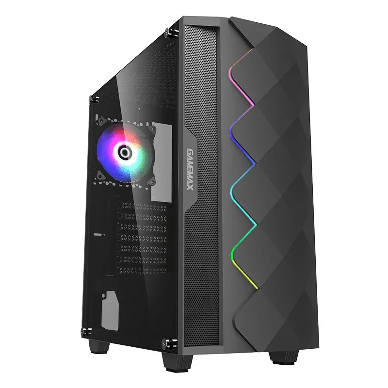 Carcasă PC Gamemax Black Diamond COC, Midi-Tower, ATX, Negru
