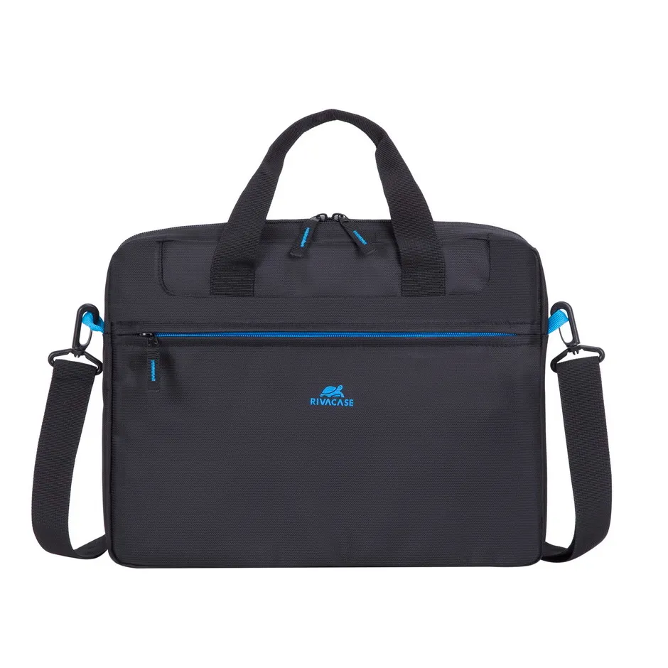 Geantă pentru Laptop RivaCase Regent, 15.6", Poliester, Negru
