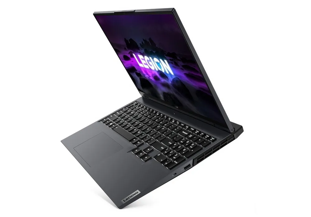 Laptop Gaming 16" Lenovo Legion 5 Pro 16ACH6H, Storm Grey, AMD Ryzen 7 5800H, 32GB/1024GB, Fără SO