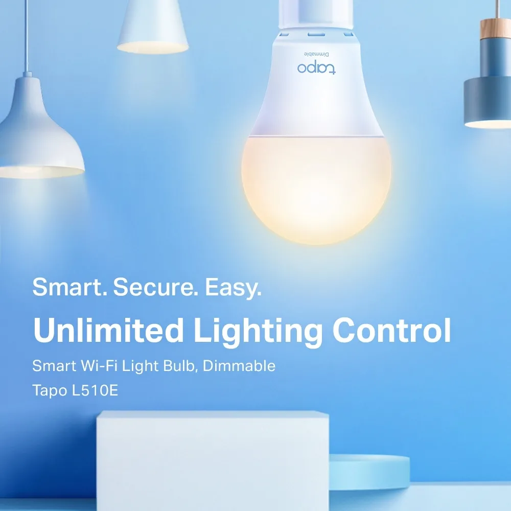 Bec inteligent TP-LINK Tapo L510E, A27, Alb Cald