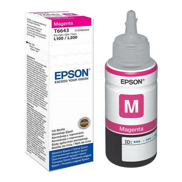 Recipient de cerneală Epson T664, 70ml, Magenta