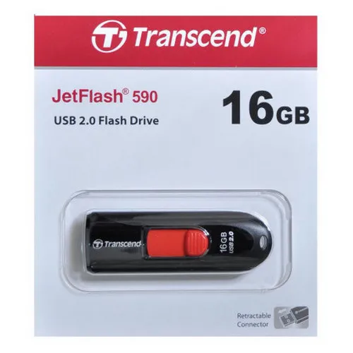 Memorie USB Transcend JetFlash 590, 16GB, Negru