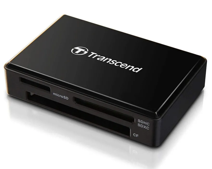 Cititor de carduri Transcend TS-RDF8, micro-USB, USB Type-A, Negru