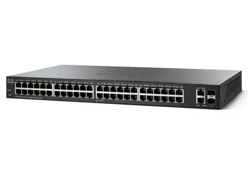 Switch de rețea Cisco SG250-50, 48x 10/100/1000 Mbps, 2x SFP
