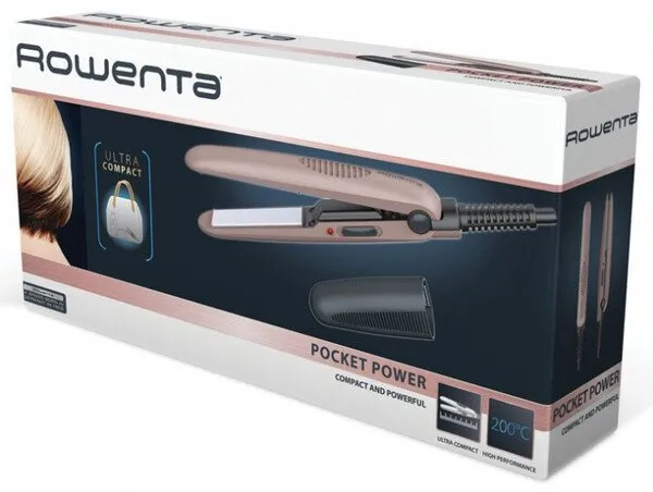 Placă de îndreptat părul Rowenta Pocket Power SF1120F0, Bej