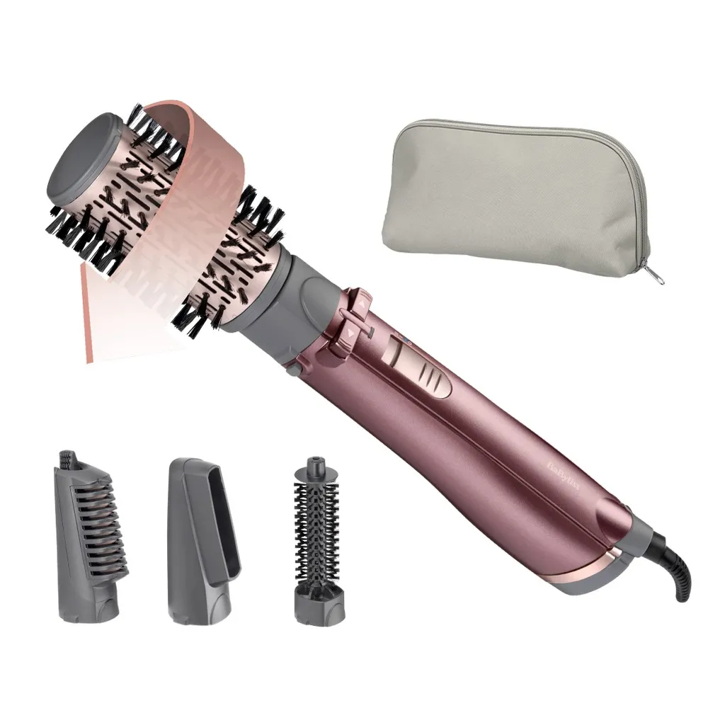 Uscător de păr-perie BaByliss Beliss Big Hair AS960E, 1000 W, Roz
