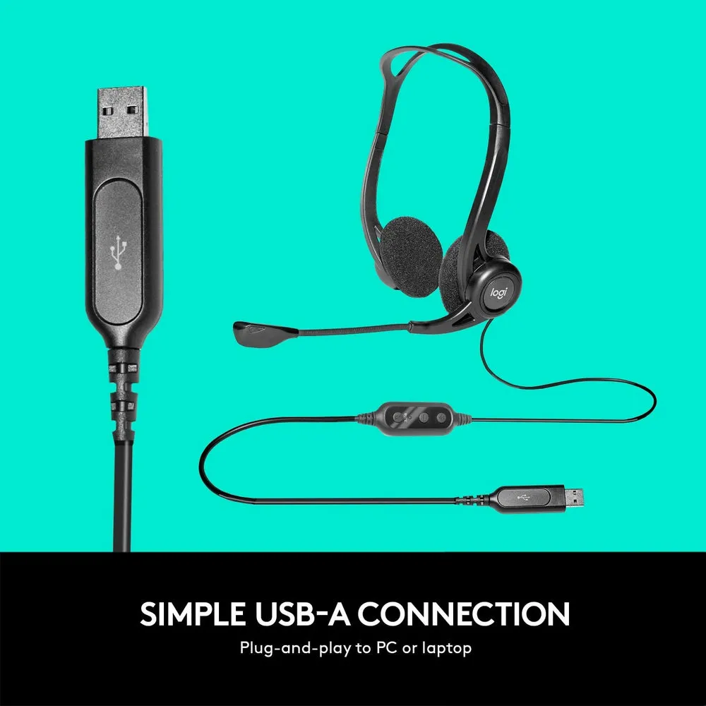 Căști Logitech H960, Negru
