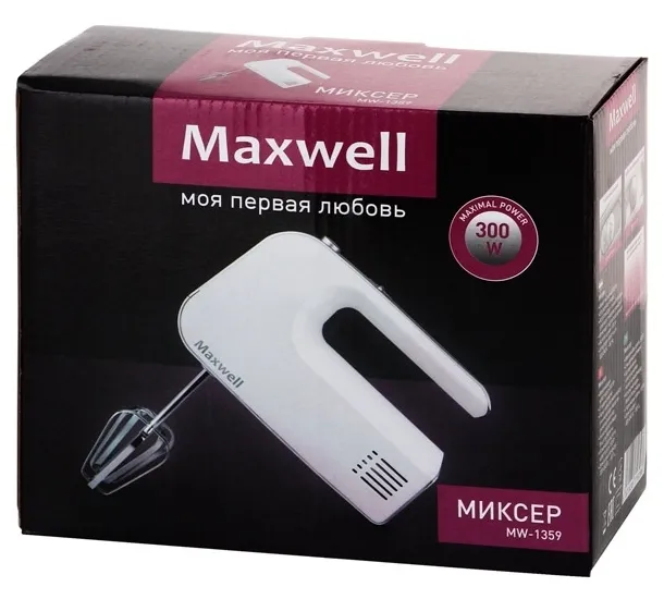 Mixer Manual Maxwell MW-1359, Alb