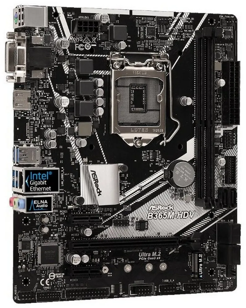 Placă de bază ASRock B365M-HDV, LGA1151, Intel B365, Micro-ATX