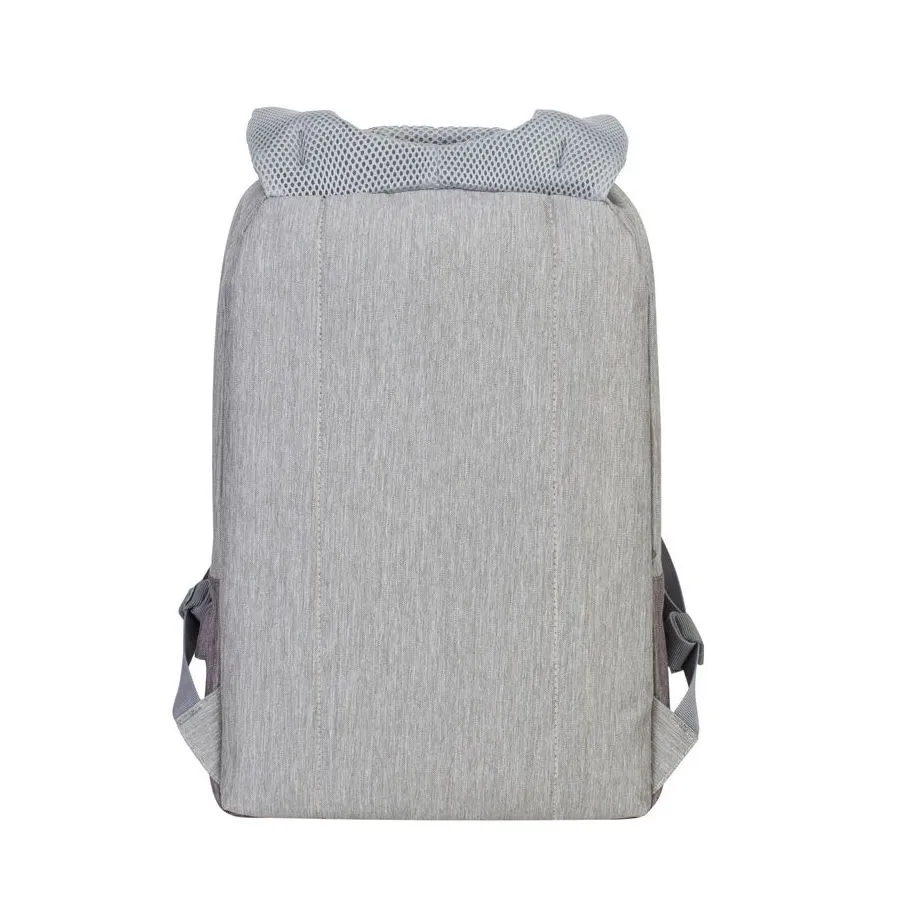 Rucsac pentru Laptop RivaCase Prater, 15.6", Poliester, Gri/Moca