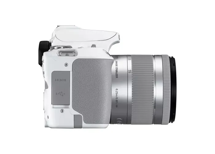Aparat foto DSLR Canon EOS 250D + EF-S 18-55 IS, Alb