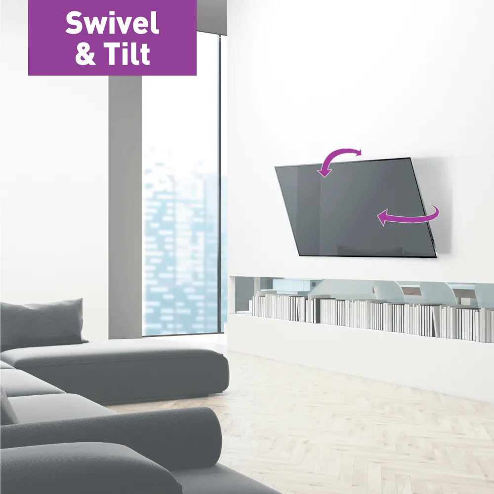 Suport TV de perete BARKAN BM320, Negru