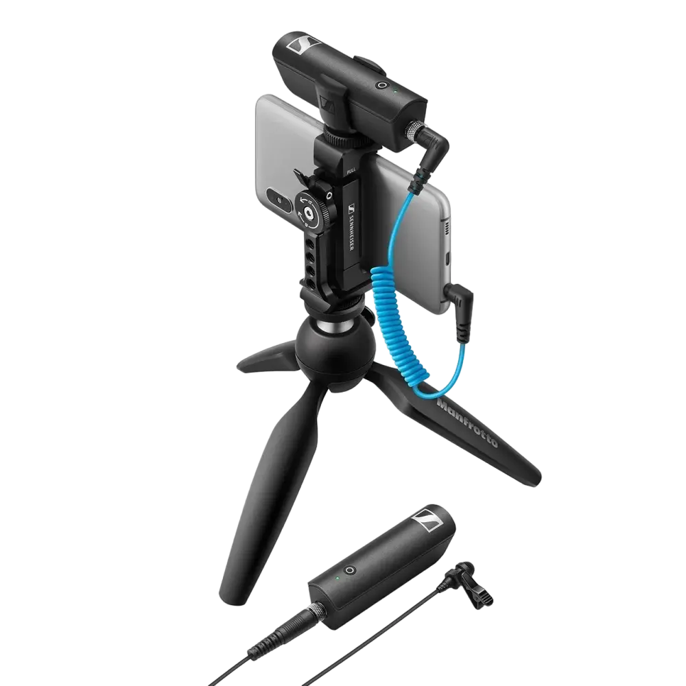 Microfon portabil pentru înregistrare vocală Sennheiser XSW-D, Cu fir, Negru
