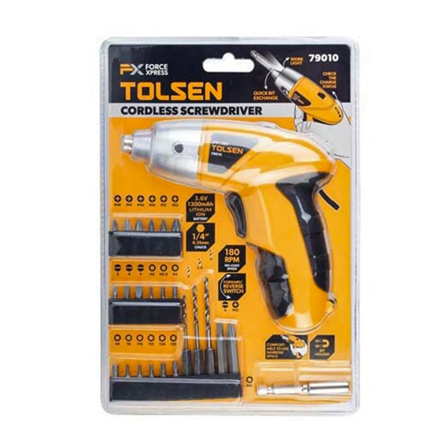 Masina de insurubat cu acumulator TOLSEN Li-Ion 3:6 V
