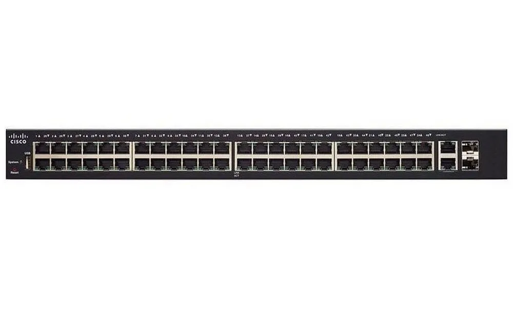 Switch de rețea Cisco SG250-50, 48x 10/100/1000 Mbps, 2x SFP