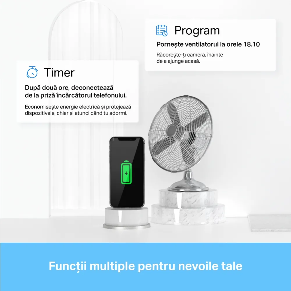 Priză inteligentă TP-LINK Tapo P110, Alb