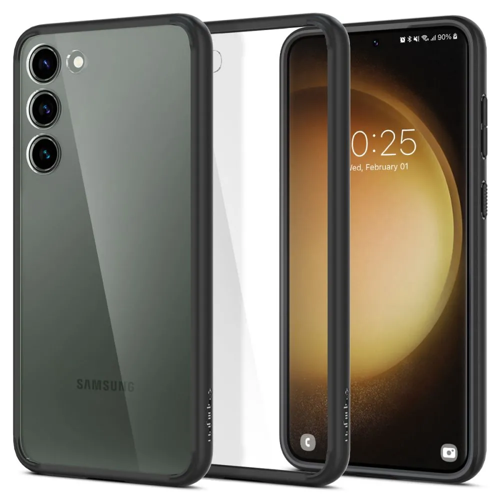 Husă Spigen Samsung S23, Ultra Hybrid, Negru mat
