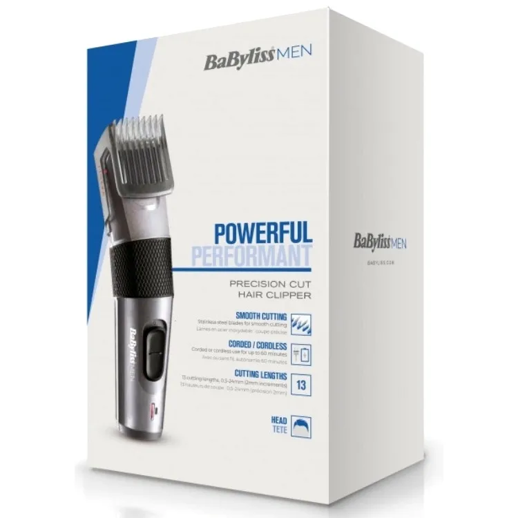 Aparat de tuns BaByliss Precision Cut E786E, Negru