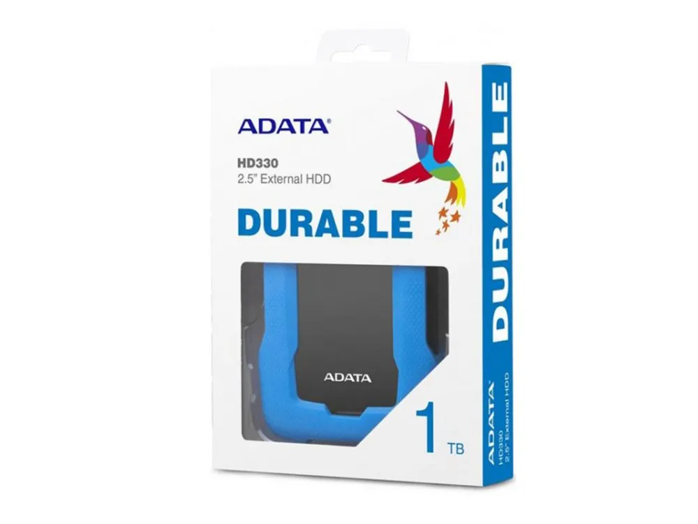 HDD portabil extern ADATA HD330, 1 TB, Albastru (AHD330-1TU31-CBL)